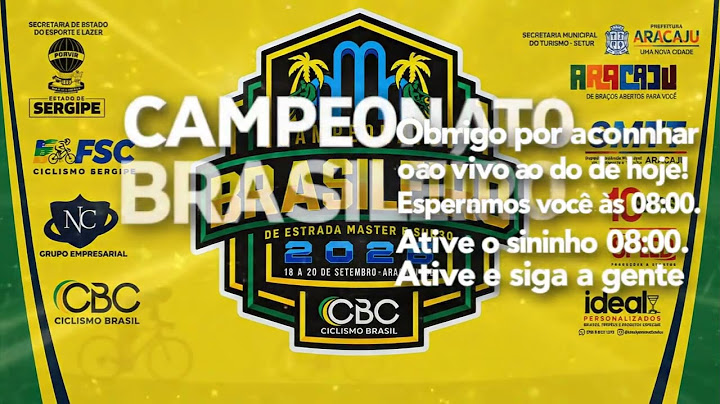 Capa oficial: Brasileiro · Master e Sub30